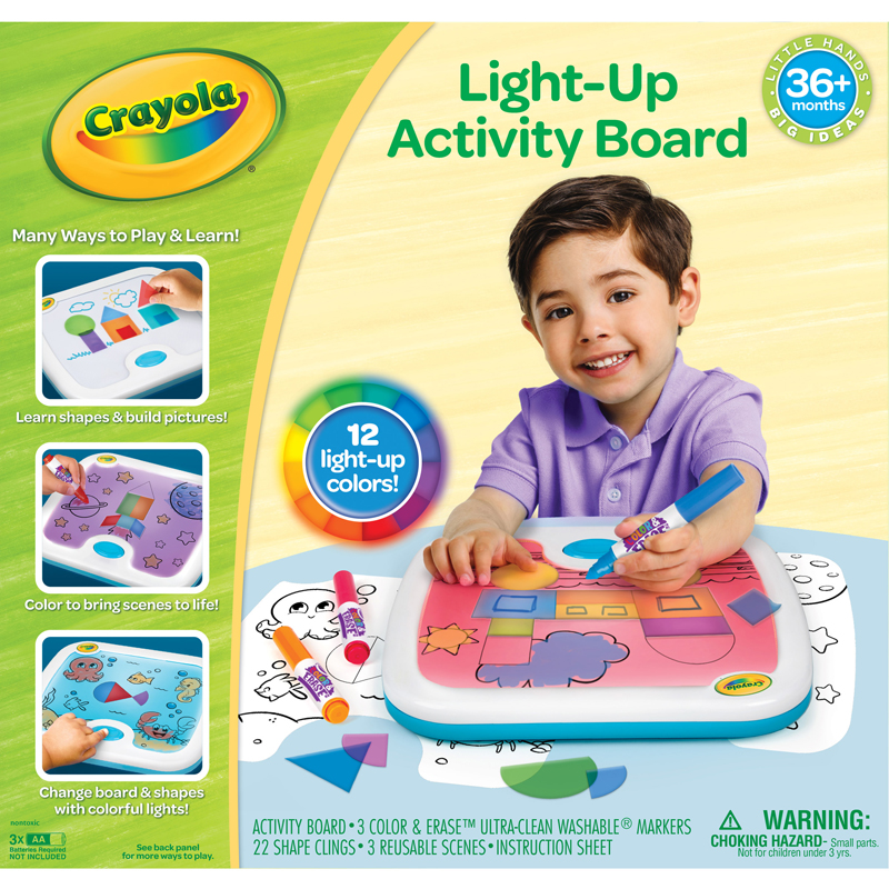 Picture of Crayola BIN811482 Young Kids Light Up Activity Board