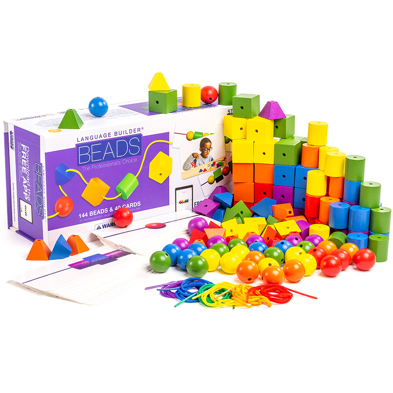 Picture of Stages Learning Materials SLM040 Stringing Beads - Set of 144