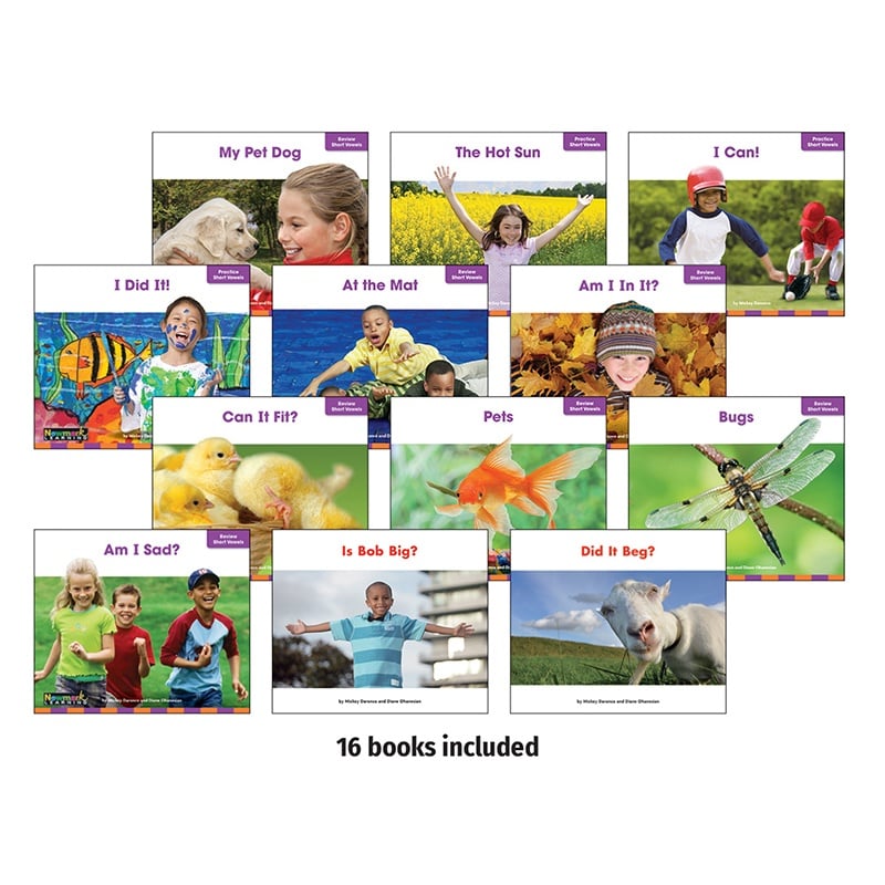 NL-6836 Fluency Grade K-1 Short Vowels 16 Books