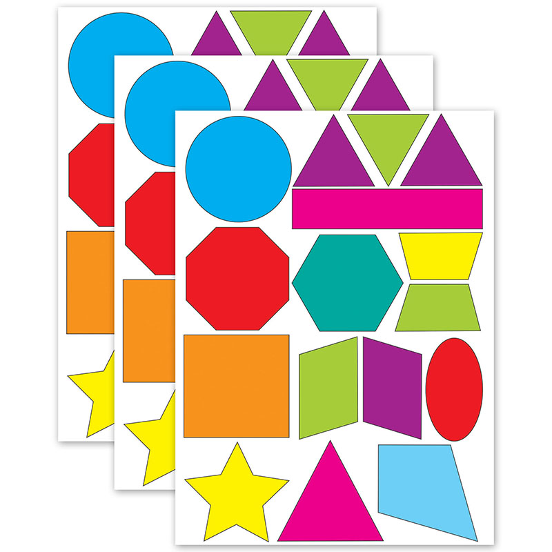 Math Die Cut Shapes Magnets, Pack of 3