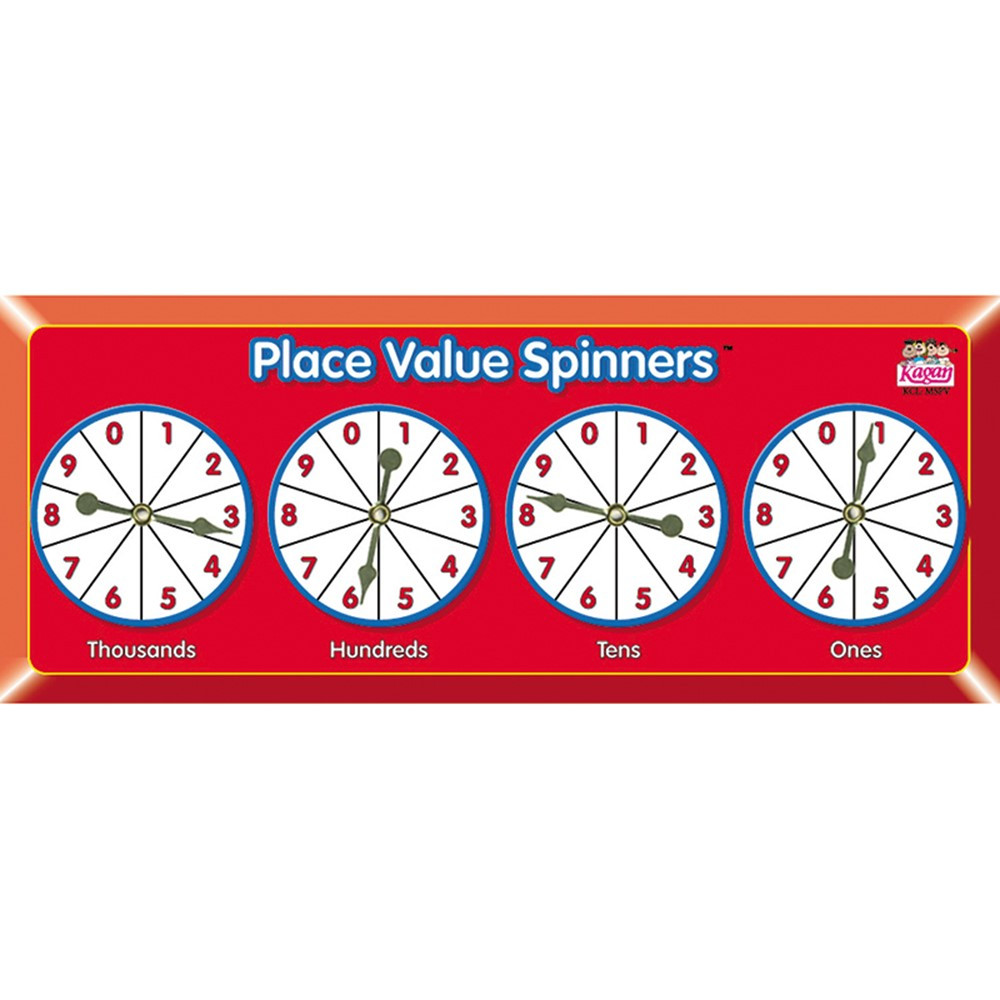 Place Value Spinners - Pack of 6