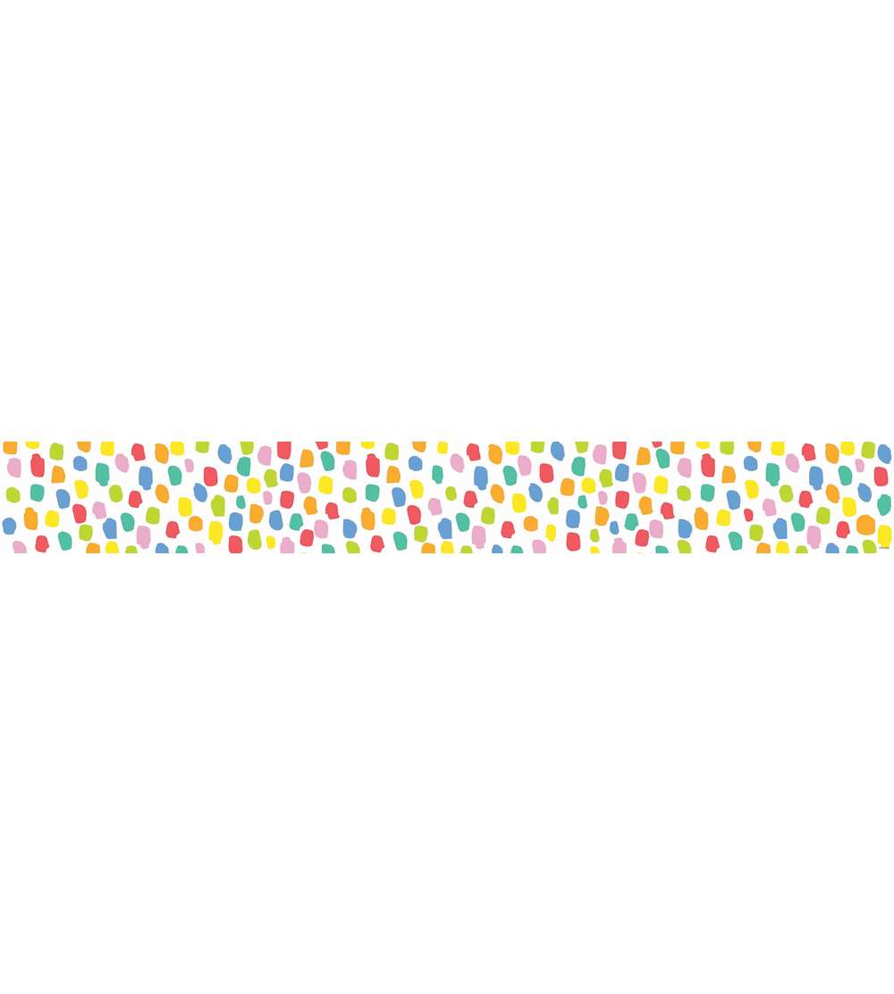 Core Decor Colorful Messy Dots EZ Border, 48 Feet Per Pack, 3PK