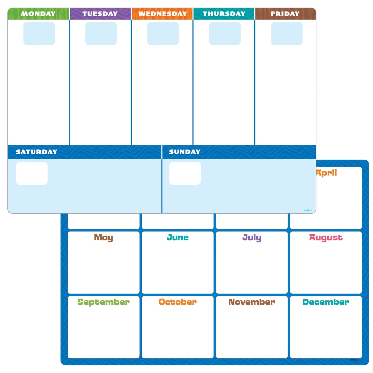 Wipe-off Planner Sheets, Set of 2