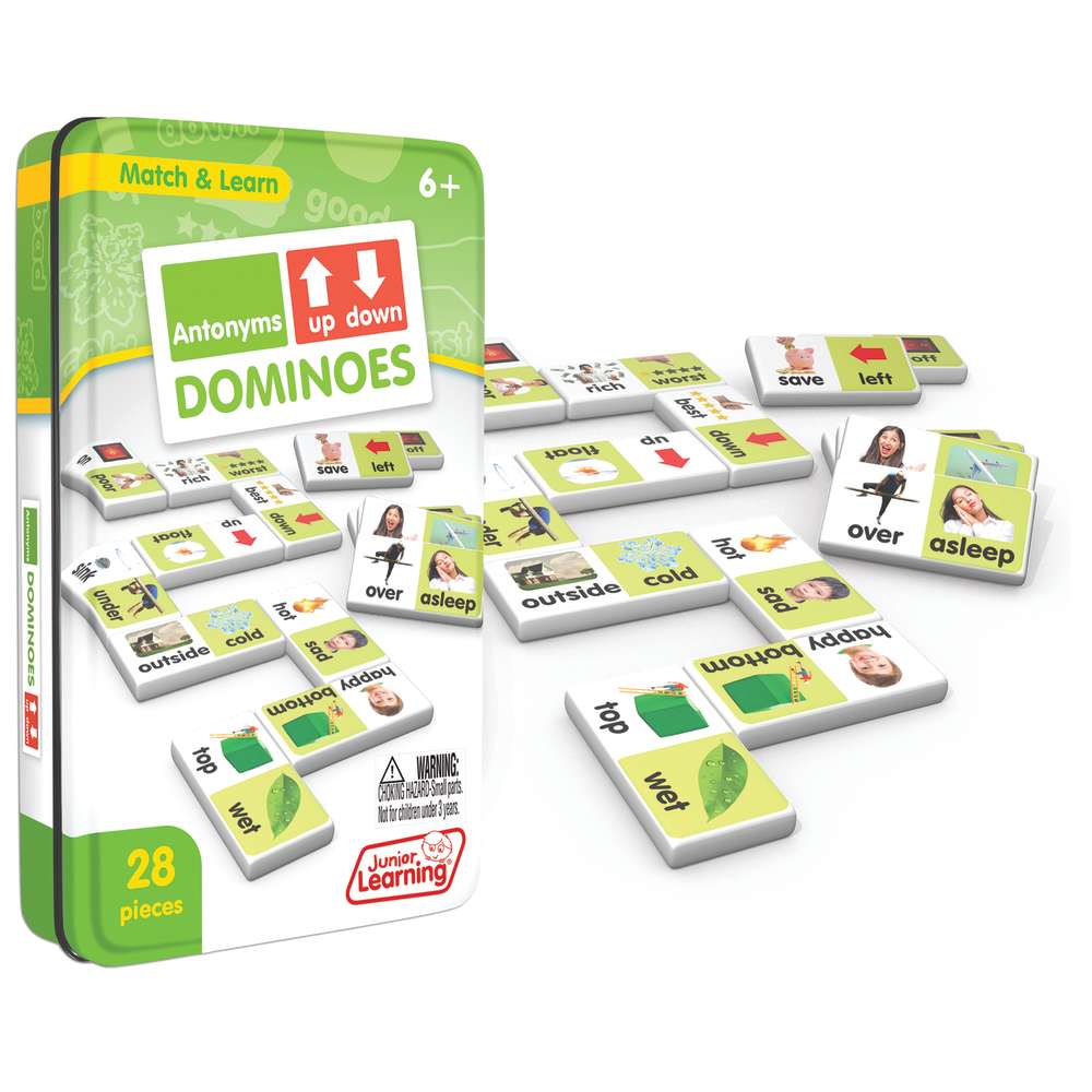 Picture of Junior Learning JRL666-2 Antonyms Match & Learn Dominoes&#44; Pack of 2