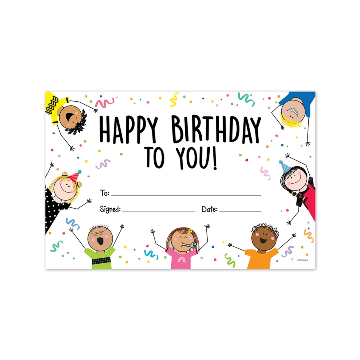 Happy Birthday Awards, Pack of 6