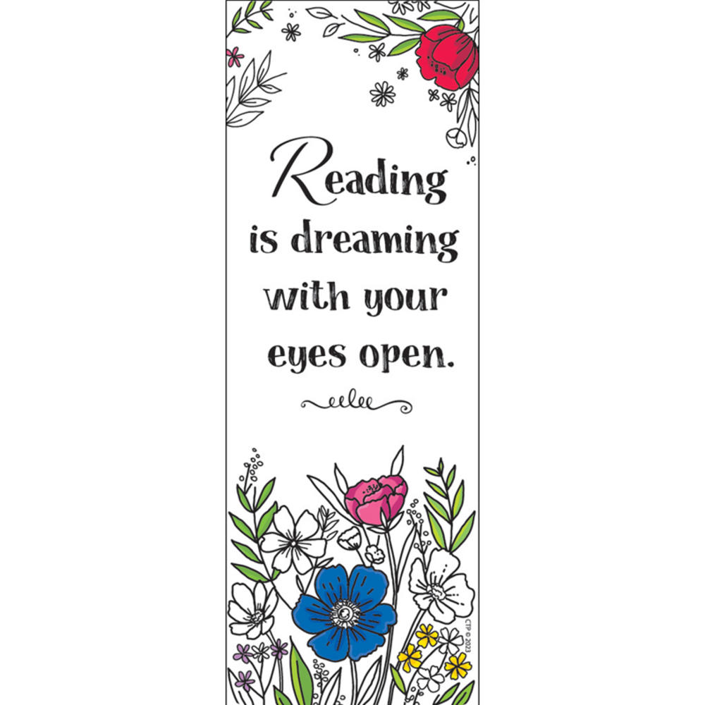 Bright Blooms Bookmark, Pack of 6
