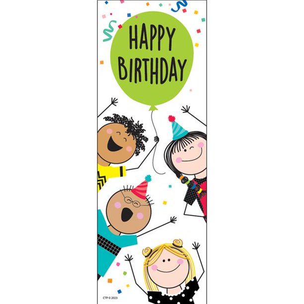 Happy Birthday Bookmark - Pack of 6