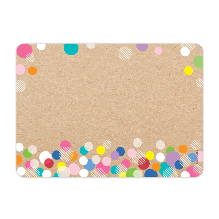 CTP10899-6 Colorful Kraft Bubbles Label, Pack of 6