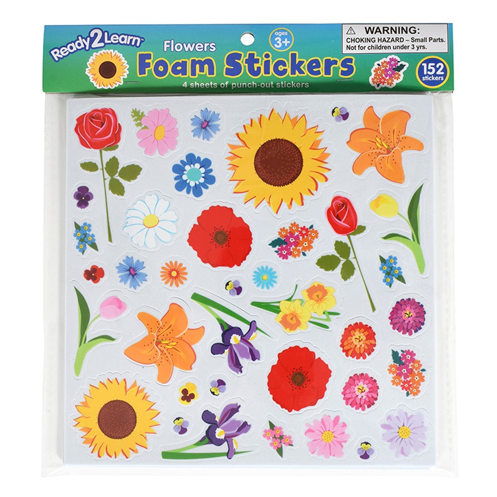Foam Stickers Flowers - Pack of 3