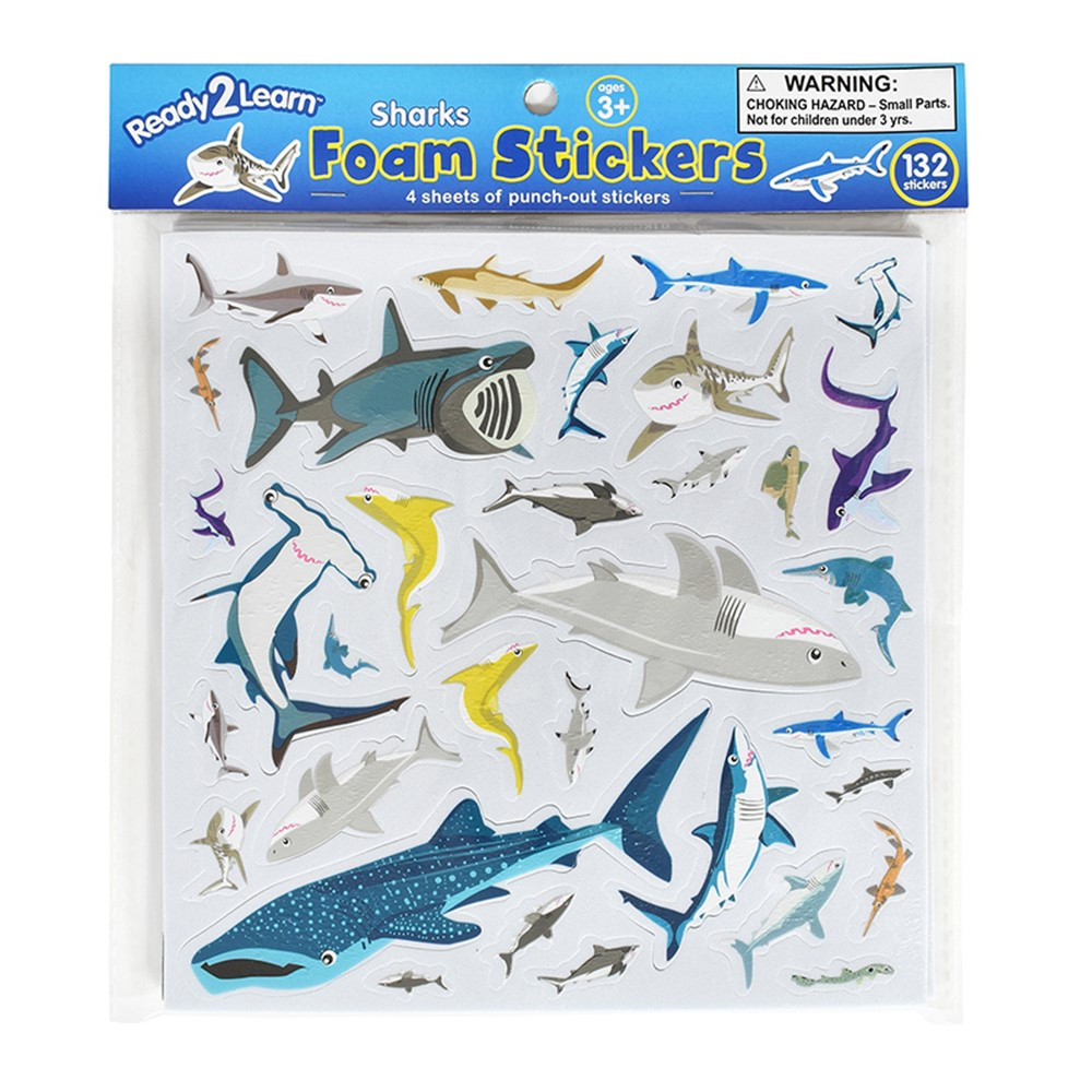 Foam Stickers Sharks - Pack of 3