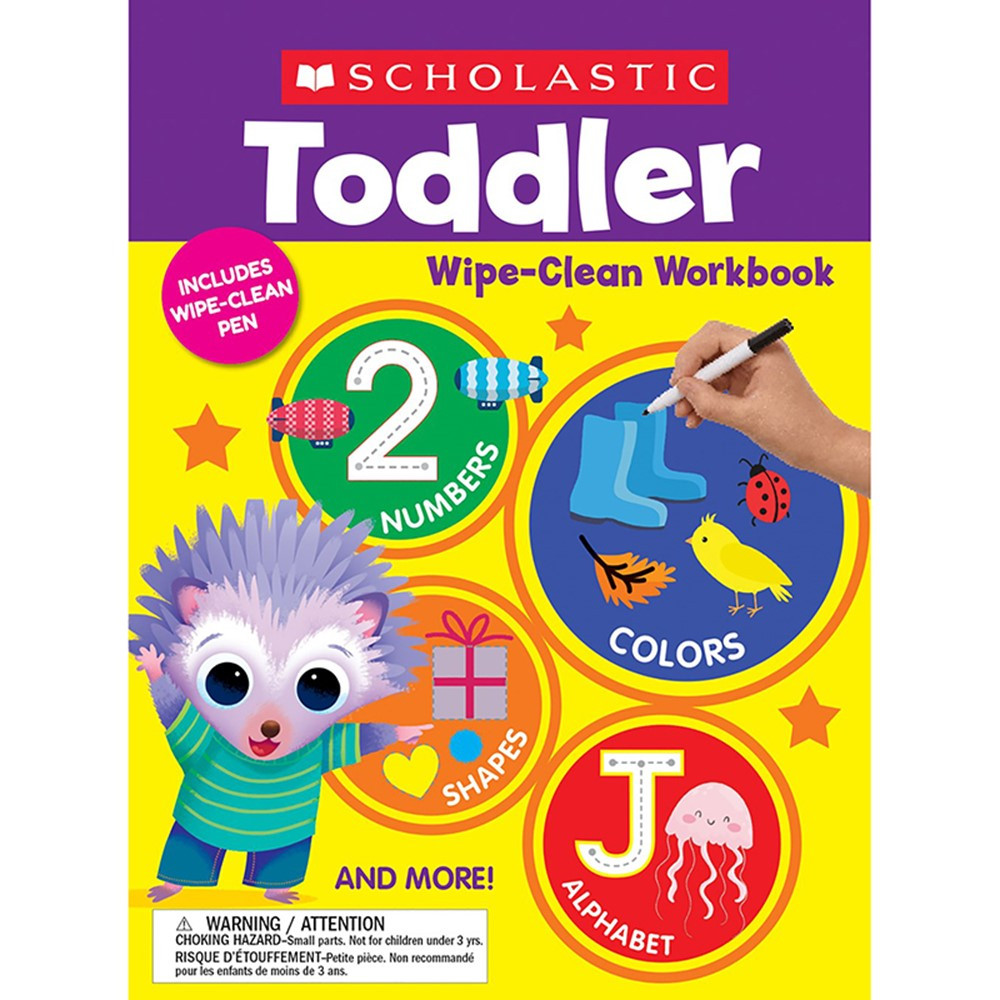 Scholastic Teaching Resources  Toddler Wipe Clean Workbook - Set of 3