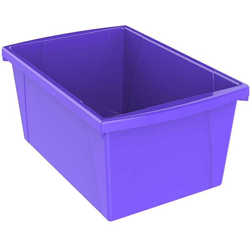 Picture of Storex Industries STX61486U06C-2 Medium Classroom Storage Bin&#44; Purple - Pack of 2