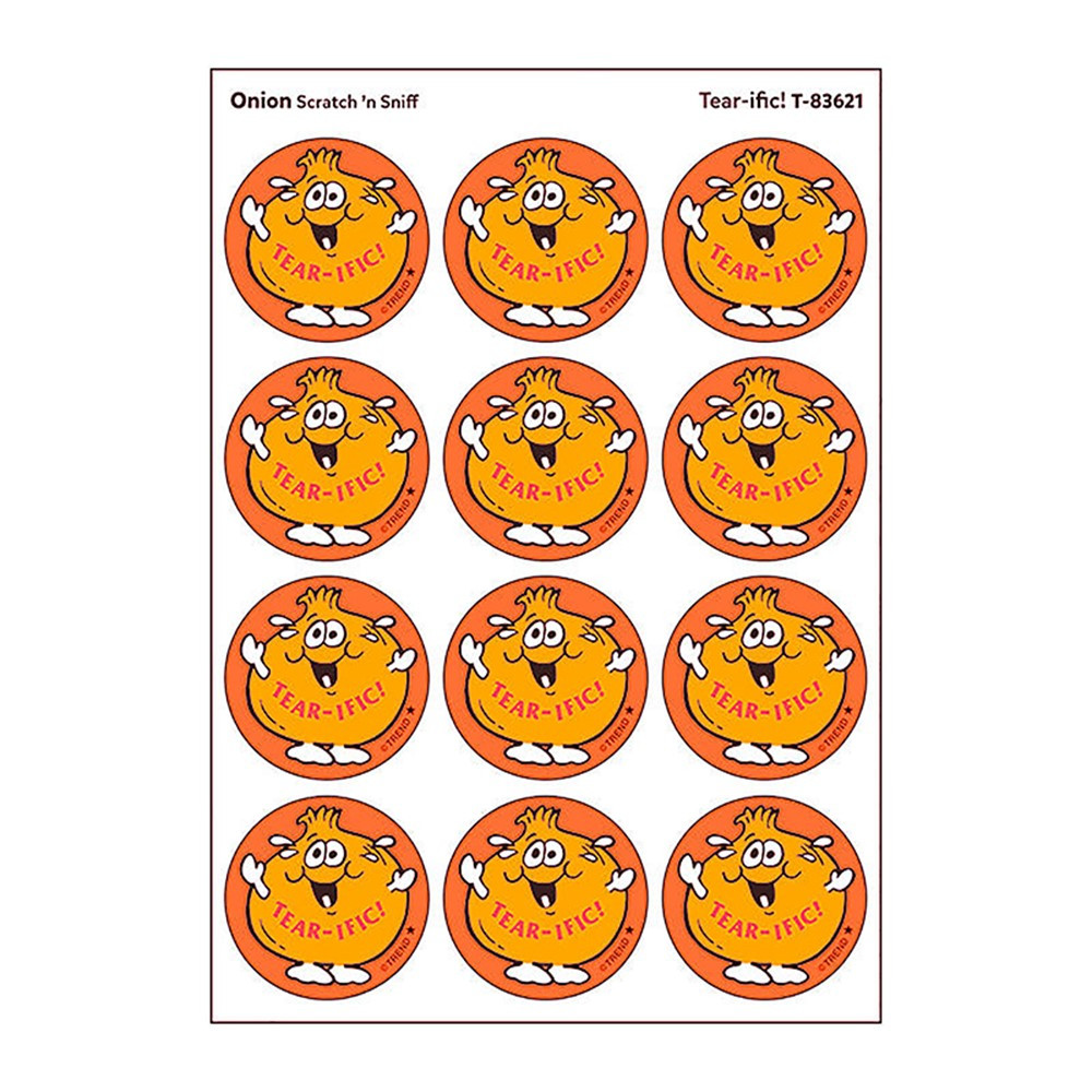 Tear-ific Onion Scented Stickers - 24 Count - Pack of 6