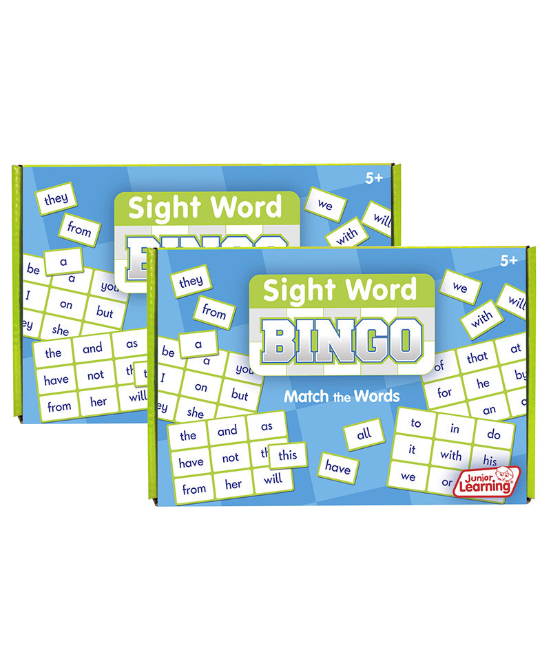 JRL545-2 Sight Word Bingo Game - Pack of 2