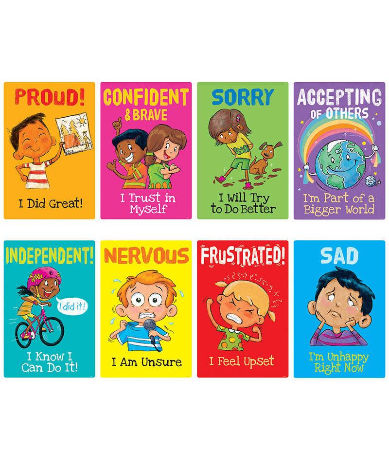 T-19011 I Feel Posters Learning Set - 8 per Set