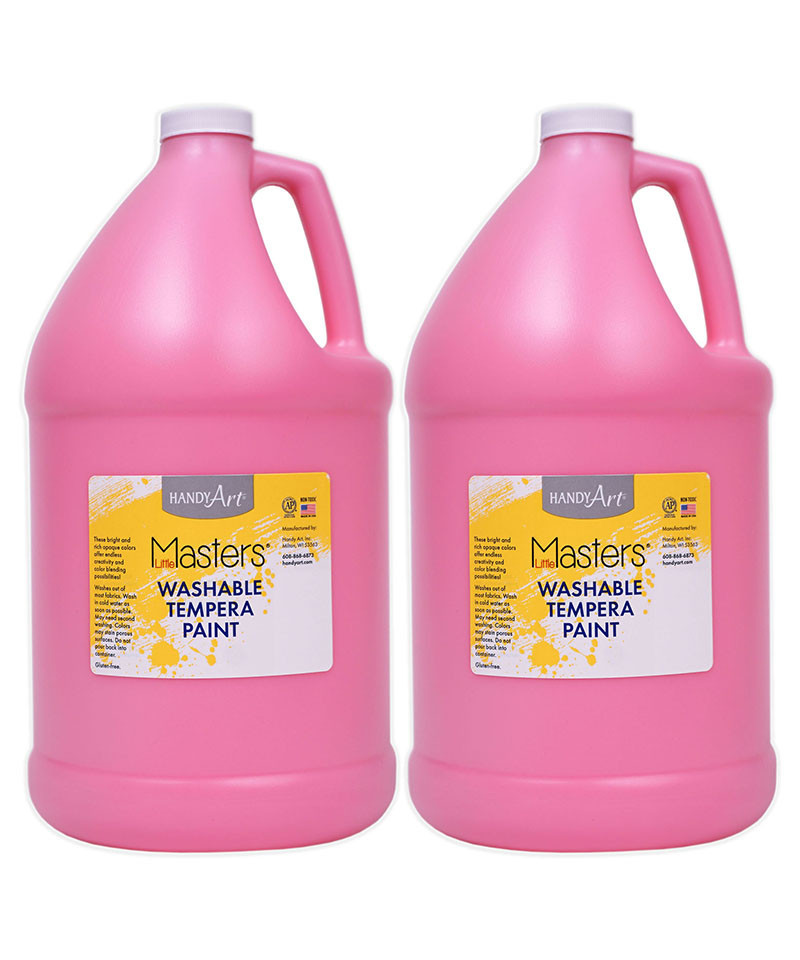 RPC214722-2 1 gal Wash Tempera Paint, Pink - Pack of 2