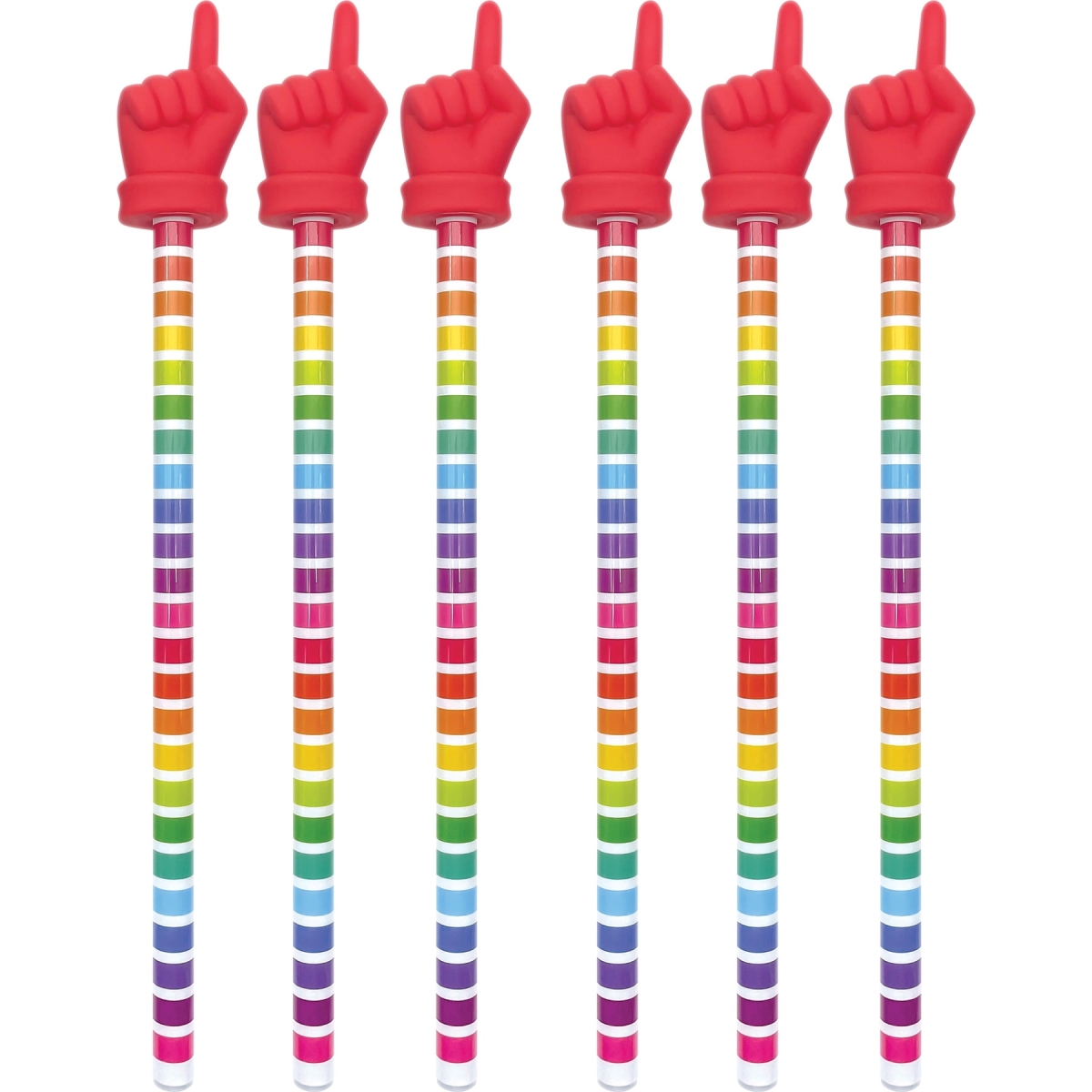 Picture of Teacher Created Resources TCR20597-6 Colorful Stripes Hand Pointer - 6 Each