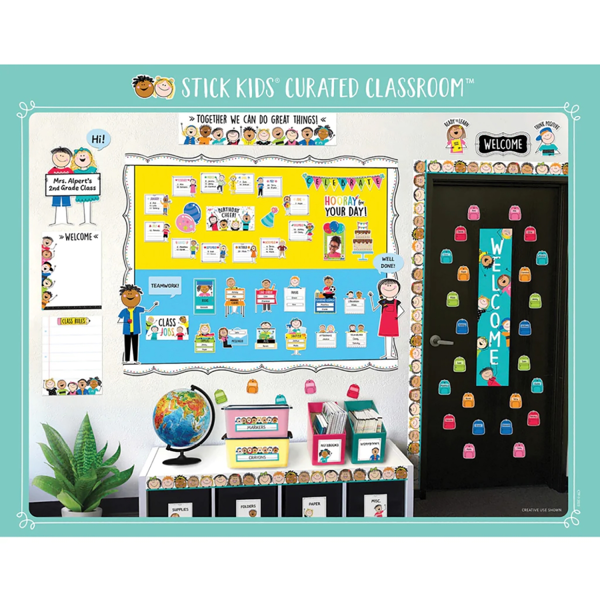 Picture of Creative Teaching Press CTP10914 Stick Kids Curated Classroom