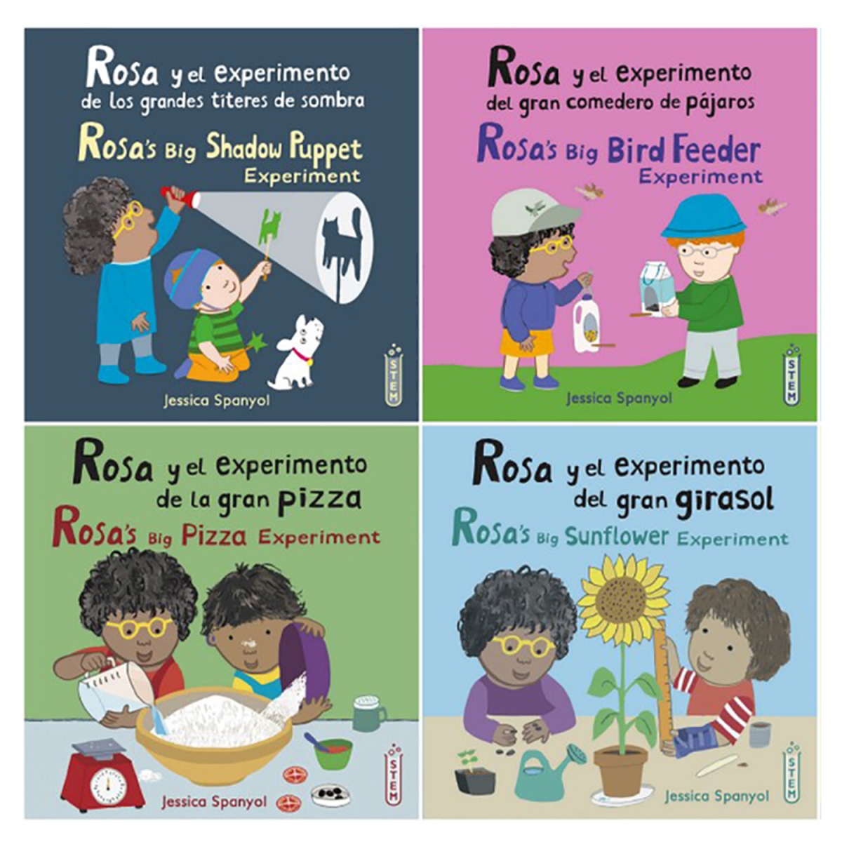 Picture of Childs Play Books CPY9781786289841 Bilingual Rosas Workshop Set 1 & 2 Spanish & English 8-Book Set