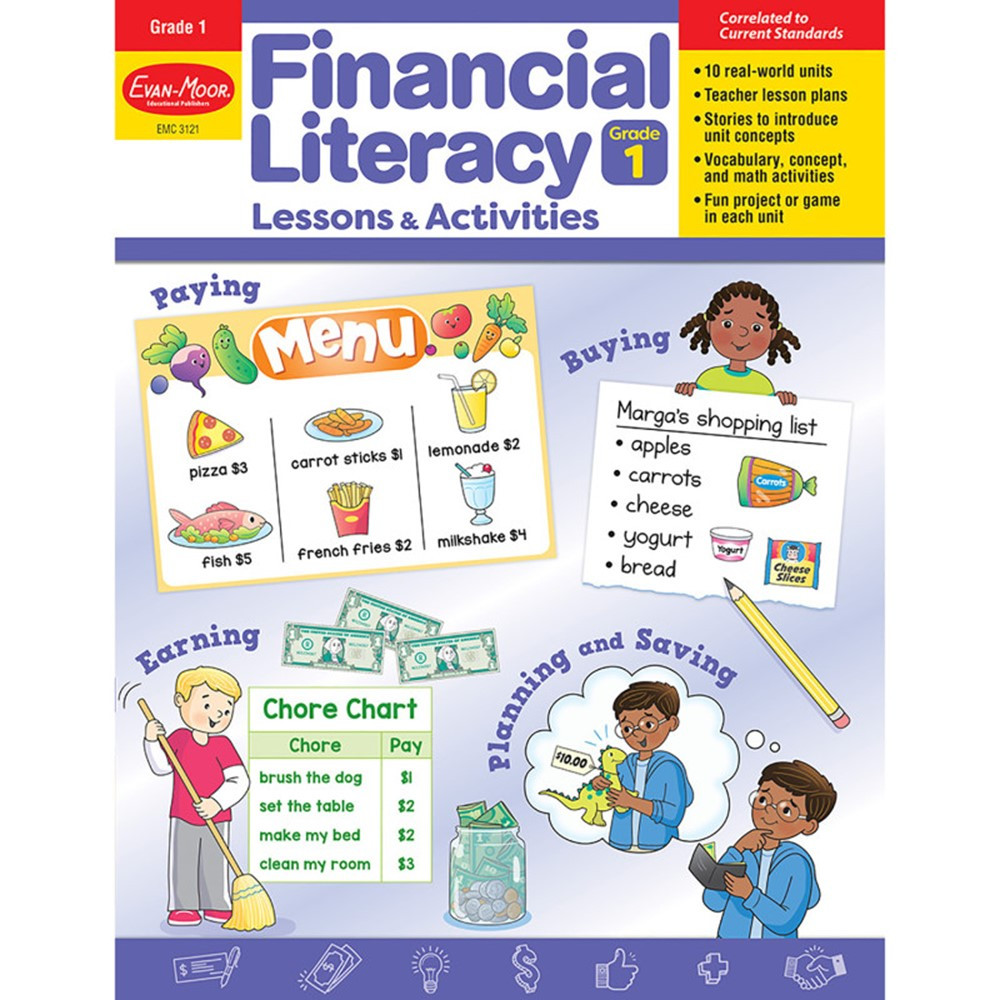 EMC3121 Financial Literacy Lessons & Activities, Grade 1