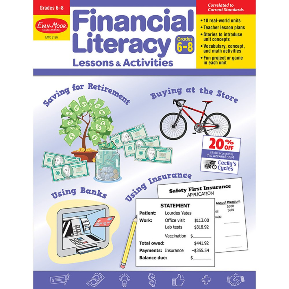 EMC3126 Financial Literacy Lessons & Activities, Grade 6