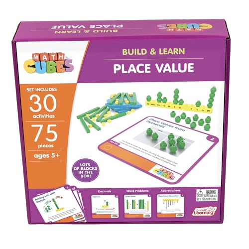 JRLMC108 Mathcubes Place Values Activity Set, Multi Color