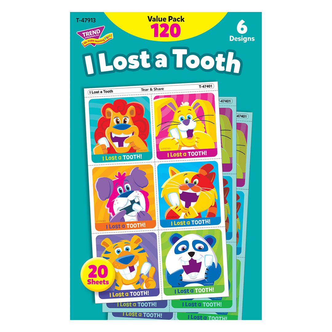 T-47913 I Lost a Tooth Tear & Share Stickers