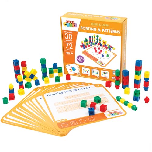 JRLMC101 Mathcubes - Sorting & Patterns Activity Set, Multi Color