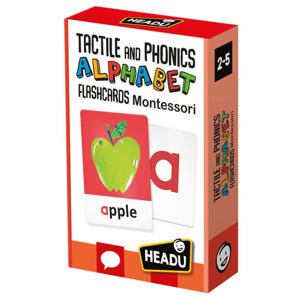 Picture of Headu USA HDUEN26883 Montessori Flashcards Tactile & Phonics Alphabet