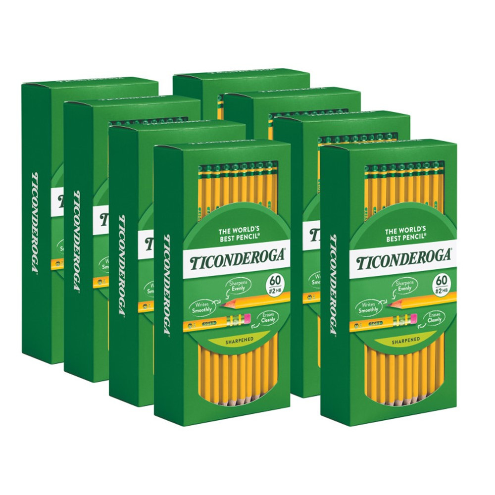 Dixon Ticonderoga DIX13480 No. 2 Pencils, Yellow - 480 Count
