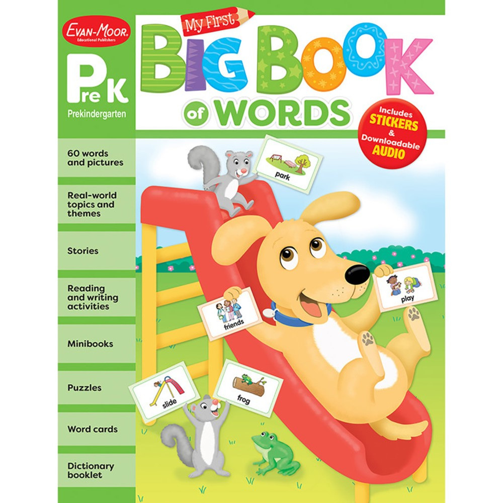 EMC3101 My First Big Book of Words, Grade Prek