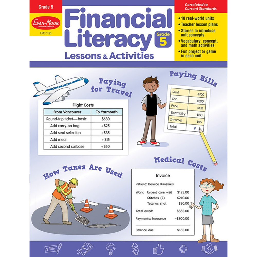 EMC3125 Financial Literacy Lessons & Activities, Grade 5