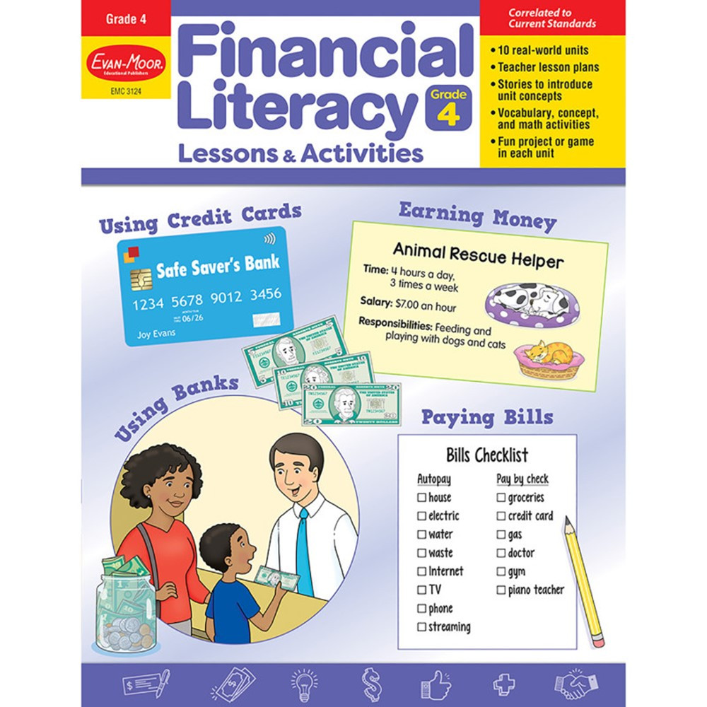 EMC3124 Financial Literacy Lessons & Activities, Grade 4