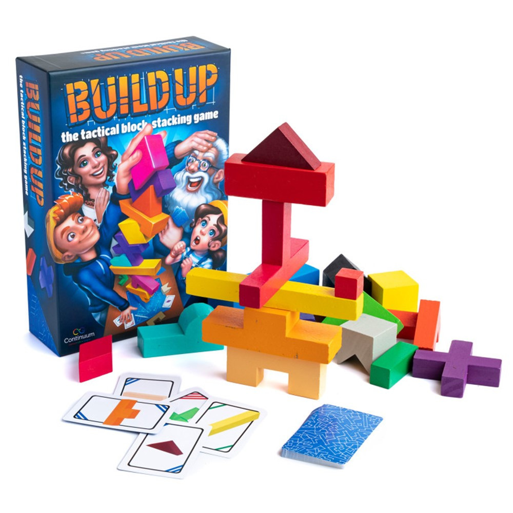 Picture of Continuum Games CTM0367 Build Up Block Stacking Game