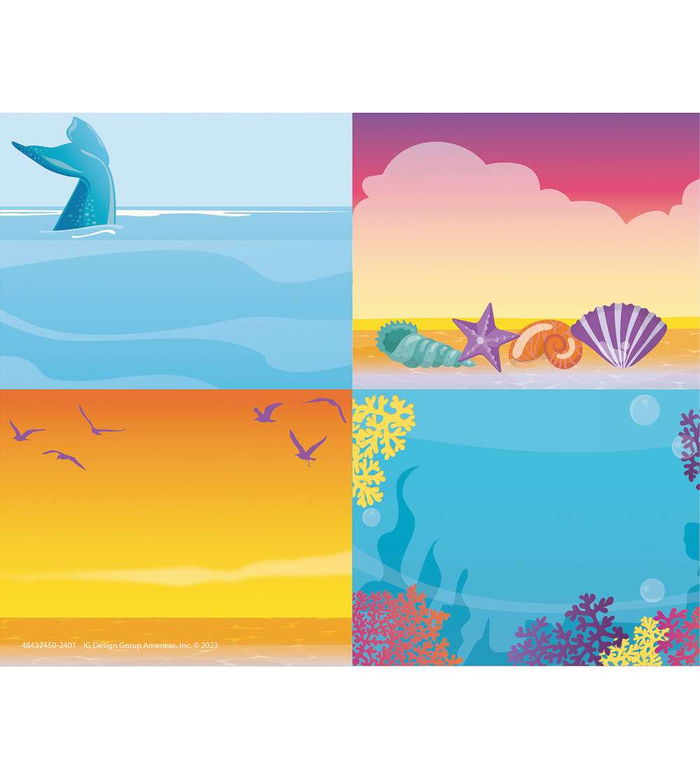 Seas the Day Name Tags, 2-7/8in. x 2-1/4in., 240PK