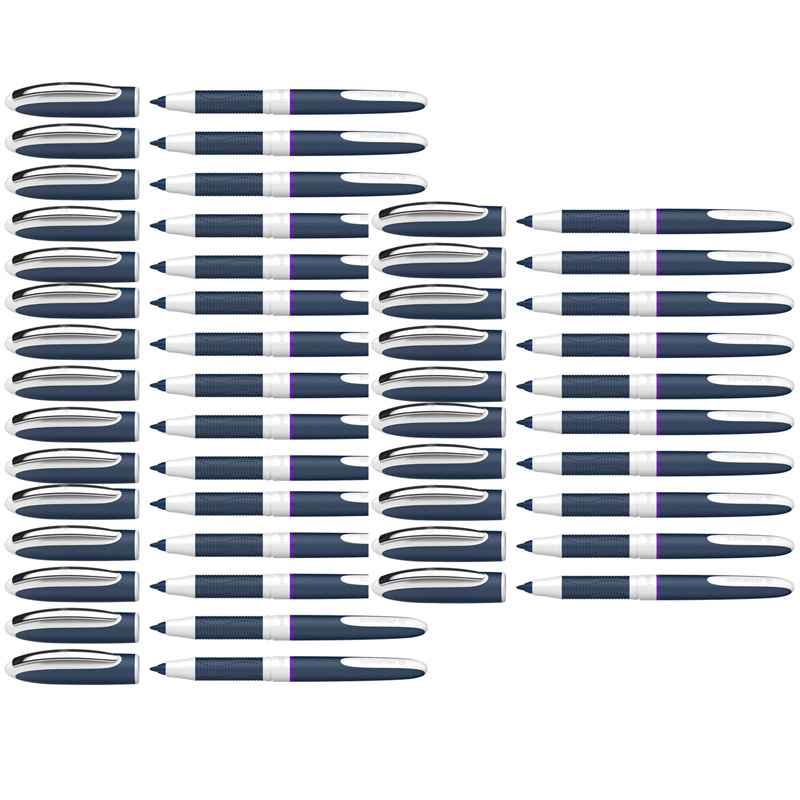 PSY183708-5 0.6 mm One Change Refillable Rollerball Pens, Violet - 5 Each
