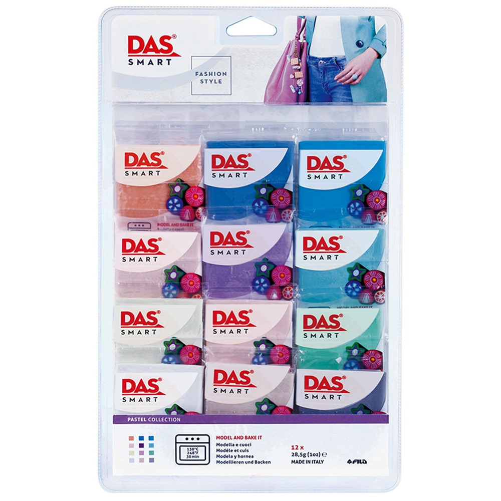 Pacon PACF321900 28.5g Das Smart Clay Set - Pastel Set