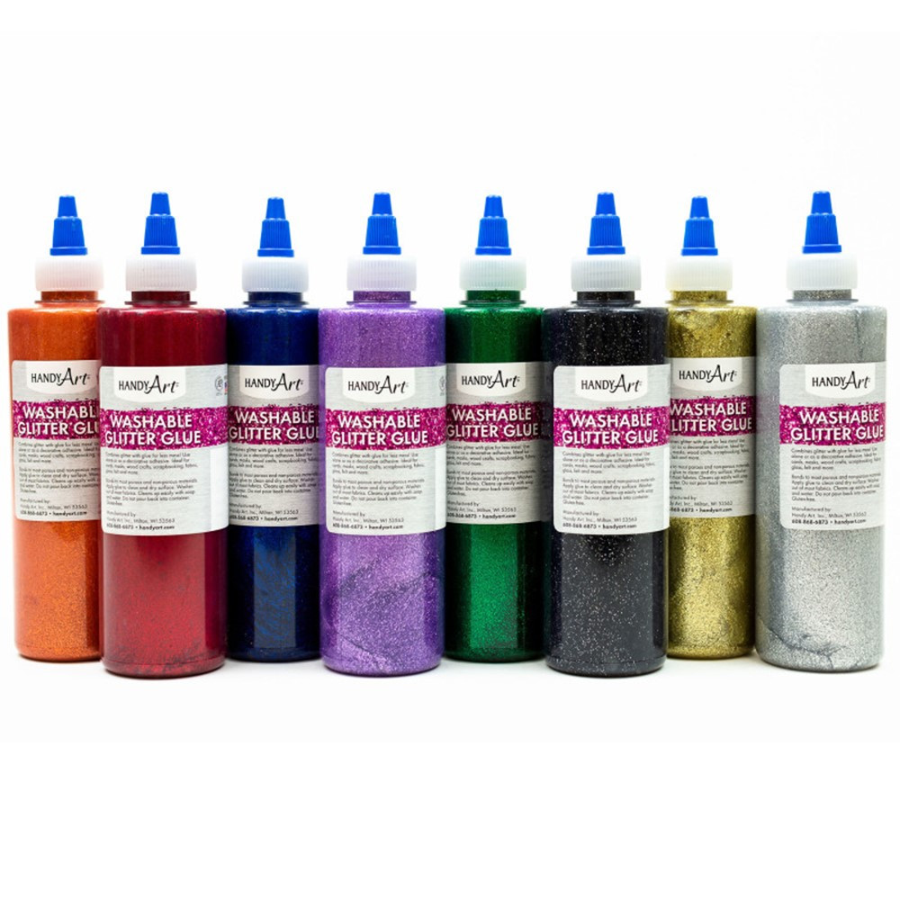 RPC887146 8 oz Glitter Glue Set