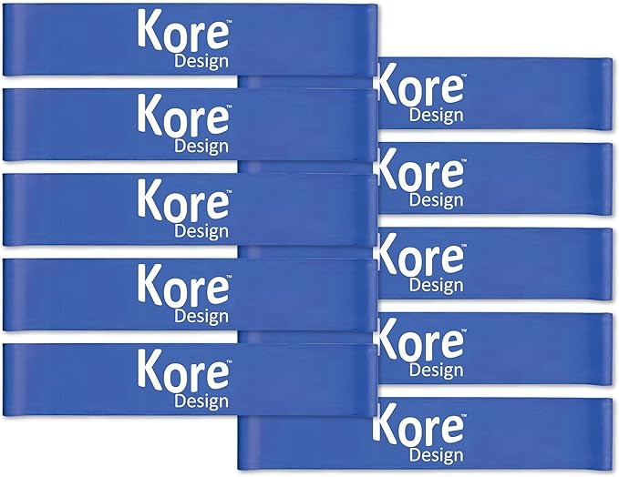 Picture of Kore KD-KB1001 Latex Fidget Kick Chair Bands&#44; Blue - Pack of 10