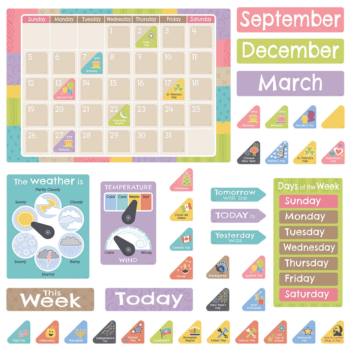 T-8322 Good to Grow Calendar Bulletin Board Set