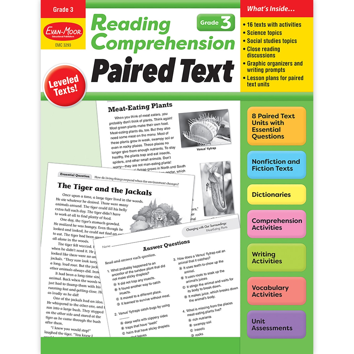 EMC3293 Grade 3 Reading Comprehension - Paired Text