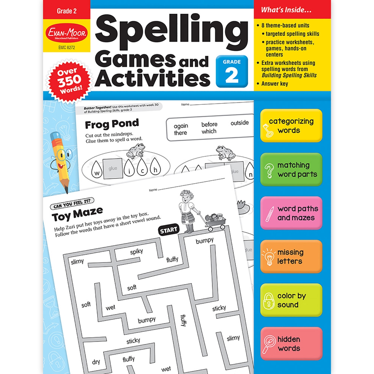 EMC8272 Spelling Games & Activities - Grade 2