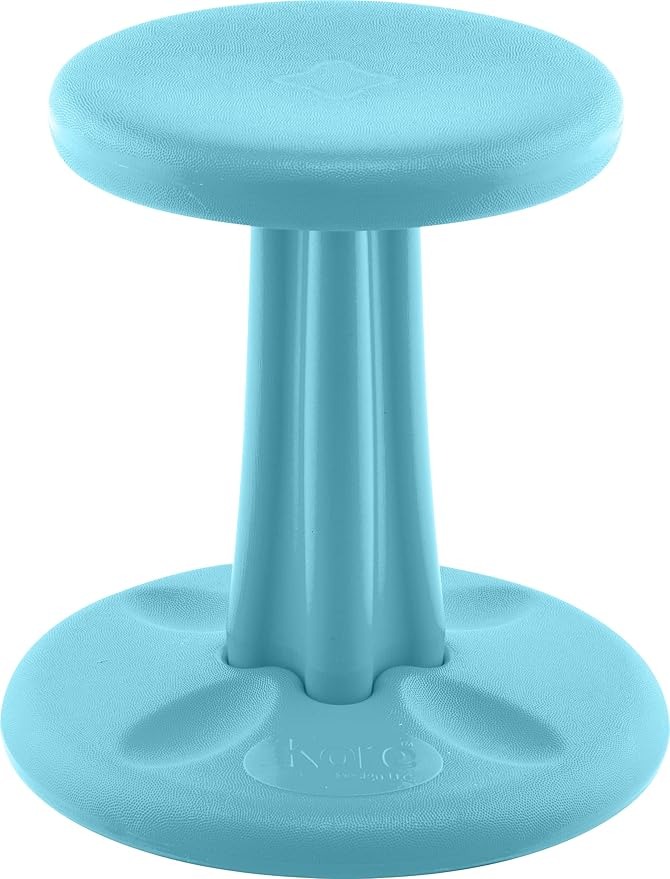 KD-604 14 in. Kids Wobble Stool Chair, Pale Blue