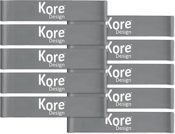 Picture of Kore KD-KB0006 Silicon Fidget Kick Chair Bands&#44; Gray - Pack of 10