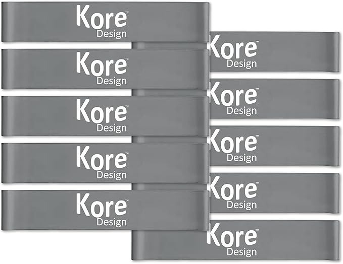 Picture of Kore KD-KB1006 Latex Fidget Kick Chair Bands&#44; Gray - Pack of 10