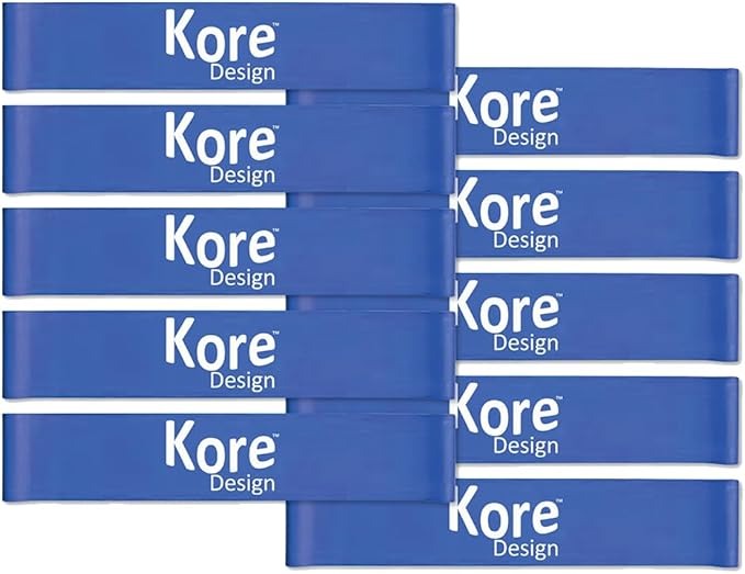 Picture of Kore KD-KB0001 Silicon Fidget Kick Chair Bands&#44; Blue - Pack of 10