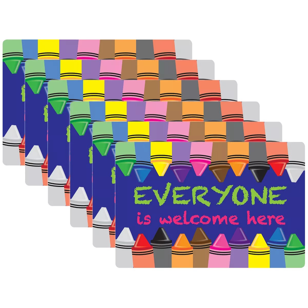 Picture of Ashley Productions ASH12502-6 Crayons Everyone Mouse Pad - Pack of 6