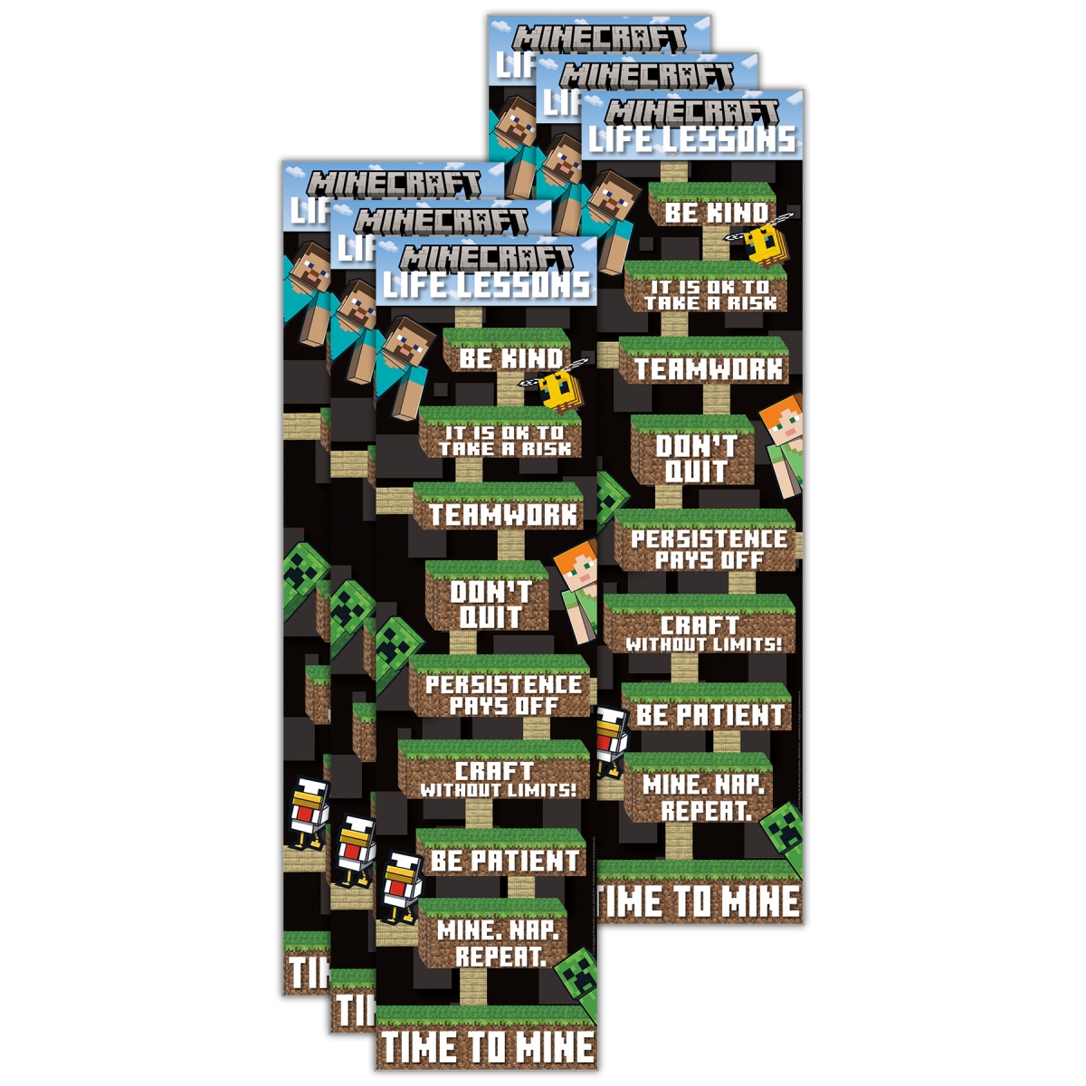 Picture of Eureka EU-849347-6 12 x 45 in. Minecraft Life Lesson Banner - 6 Each