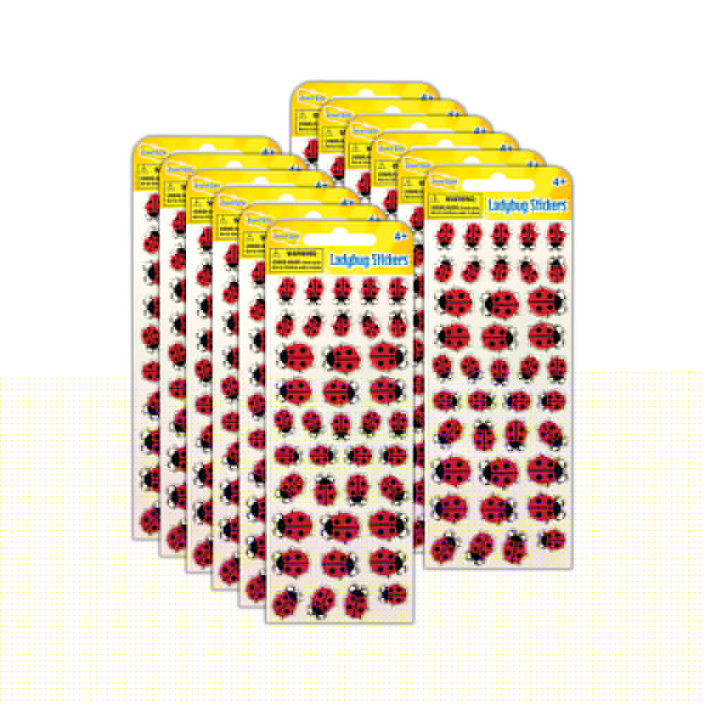 ILP6030-12 Ladybug Stickers - Pack of 12