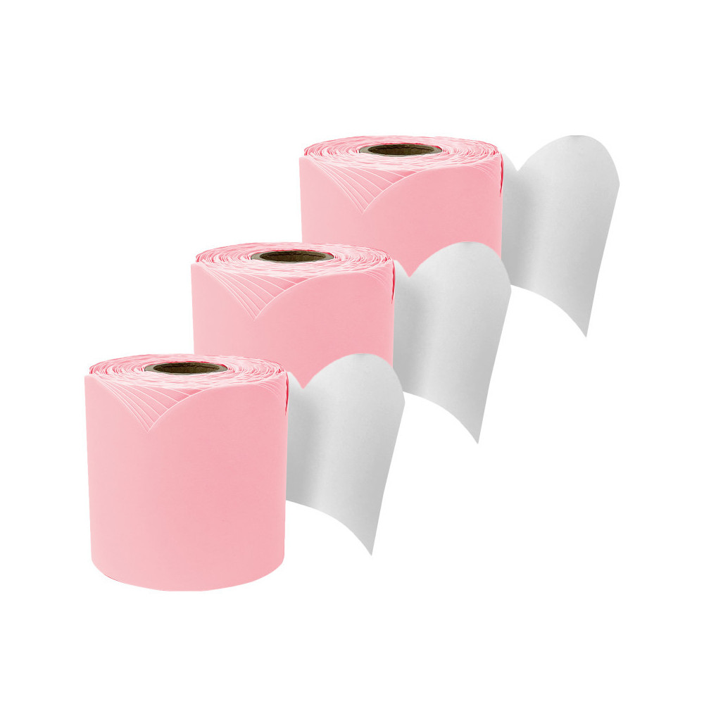 Picture of Carson Dellosa Education CD-108526-3 65 ft. Dusty Rose Rolled Scalloped Bulletin Board Border Set - Pack of 3